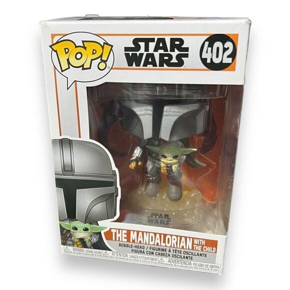 Funko Pop! Star Wars The Mandalorian with Child Flying Jetpack IN STOCK Pop 402 - Picture 8 of 8